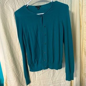 Ann Taylor Turquoise Cardigan